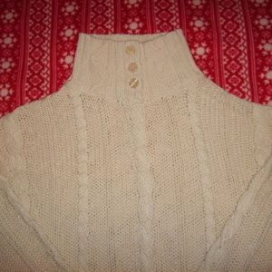 Sweater Jr. Priorities L Eggshell Cable Knit